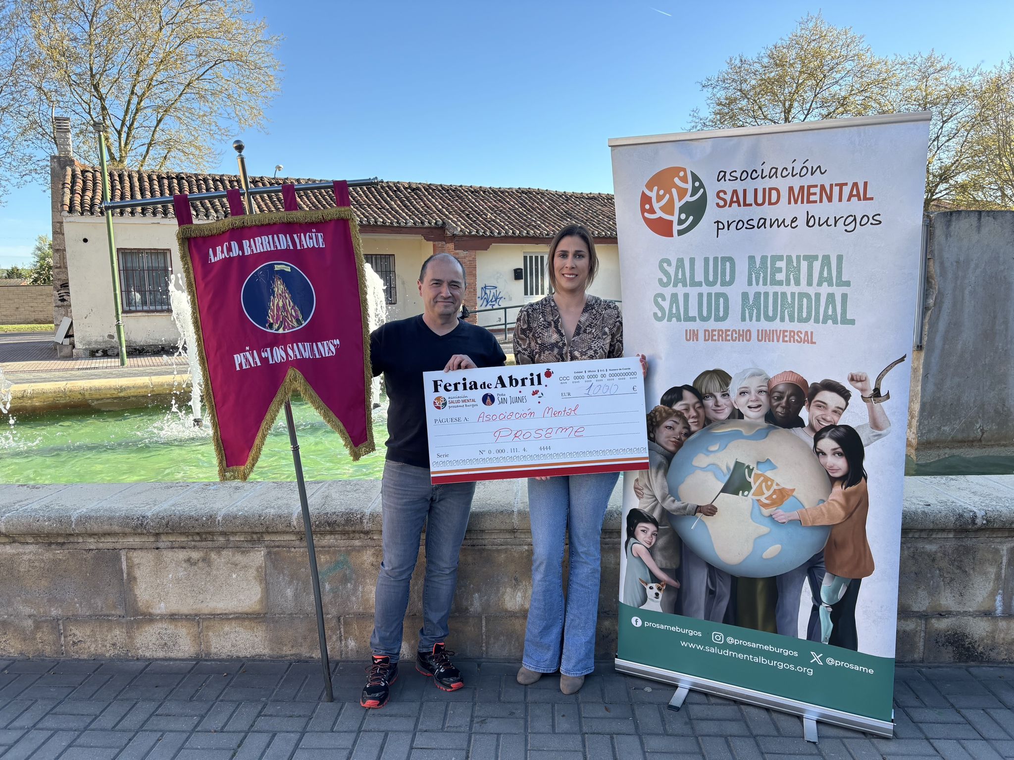 Prosame recauda 1.000 euros en la Feria de Abril de la Peña Los San Juanes